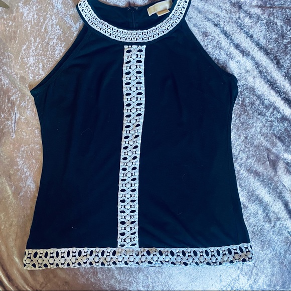 MICHEAL by Micheal Kors Crochet Trapeze Tank Top - Picture 2 of 6